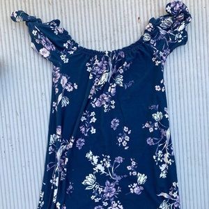 Mini Paisley Flowered Coverup Dress